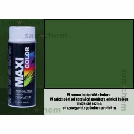 SAMCHEM Farba SPRAY RAL: 6002 ZIELONY maxi color 400ML maxi color Farby w sprayu Farba SPRAY RAL: 6002 ZIELONY maxi color 40