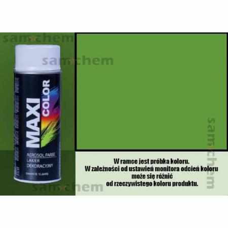 SAMCHEM Farba SPRAY RAL: 6018 Zielony Żółty maxi color 400ML maxi color Farby w sprayu Farba SPRAY RAL: 6018 Zielony Żółty m