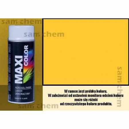 SAMCHEM Farba SPRAY RAL: 1018 CYTRYNOWY maxi color 400ML maxi color Farby w sprayu Farba SPRAY RAL: 1018 CYTRYNOWY maxi colo
