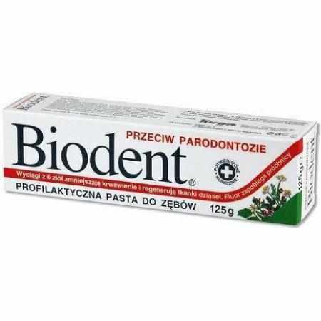 SAMCHEM PASTA BIODENT PRZECIW PARADONTOZIE 125ML Strona główna Biodent to pasta do zębów, skuteczna w zapobieganiu i łagodz