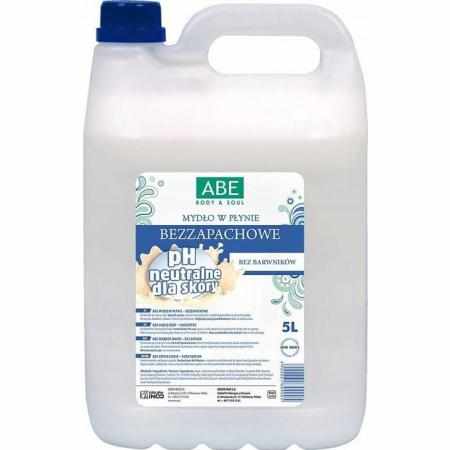 SAMCHEM ABE Mydło w płynie bezzapachowe 5l ABE Mydła toaletowe ABE Mydło w płynie bezzapachowe 5l