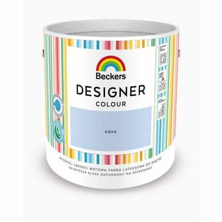 SAMCHEM Beckers DESIGNER AQUA 2.5L Beckers Farby Beckers DESIGNER AQUA 2.5L - lateksowa dobrze zmywalna farba o matowym wyko