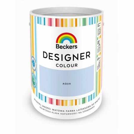 SAMCHEM Beckers DESIGNER AQUA 5L Beckers Farby Beckers DESIGNER AQUA 5L - lateksowa dobrze zmywalna farba o matowym wykończe