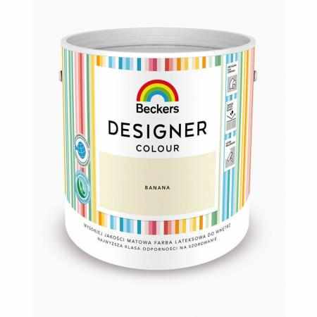 SAMCHEM Beckers DESIGNER BANANA 2.5L Beckers Farby Beckers DESIGNER BANANA 2.5L - lateksowa dobrze zmywalna farba o matowym 