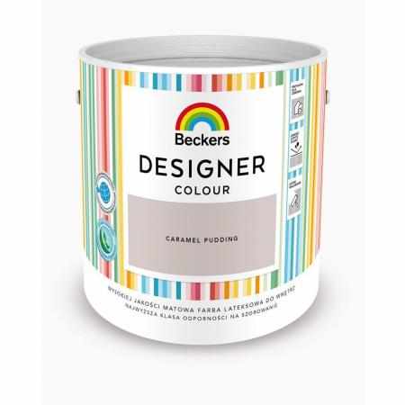 SAMCHEM Beckers DESIGNER CARAMEL PUDDING 2.5L Beckers Farby Beckers DESIGNER CARAMEL PUDDING 2.5L - lateksowa dobrze zmywaln