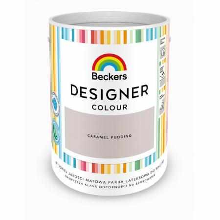 SAMCHEM Beckers DESIGNER CARAMEL PUDDING 5L Beckers Farby Beckers DESIGNER CARAMEL PUDDING 5L - lateksowa dobrze zmywalna fa