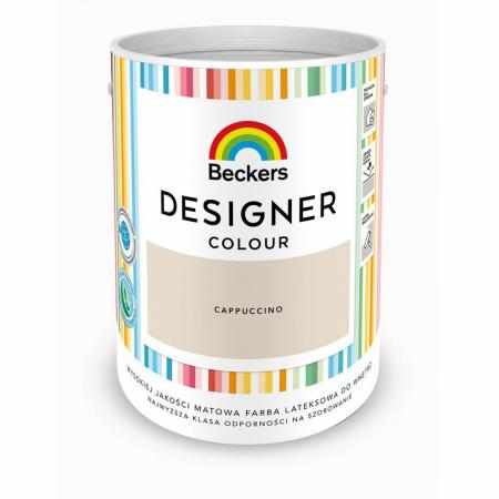 SAMCHEM Beckers DESIGNER CAPPUCCINO 5L Beckers Farby Beckers DESIGNER CAPPUCCINO 5L - lateksowa dobrze zmywalna farba o mato