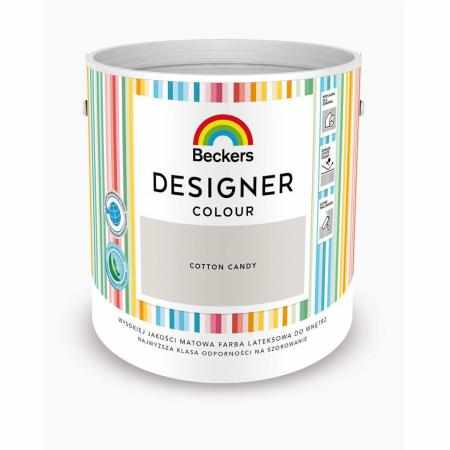 SAMCHEM Beckers DESIGNER COTTON CANDY 2.5L Beckers Farby Beckers DESIGNER COTTON CANDY 2.5L - lateksowa dobrze zmywalna farb