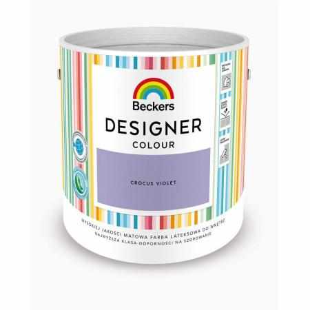 SAMCHEM Beckers DESIGNER CROCUS VIOLET 2.5L Beckers Farby Beckers DESIGNER CROCUS VIOLET 2.5L - lateksowa dobrze zmywalna fa