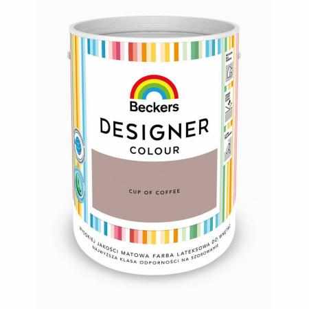 SAMCHEM Beckers DESIGNER CUP OF COFFEE 5L Beckers Farby Beckers DESIGNER CUP OF COFFEE 5L - lateksowa dobrze zmywalna farba 