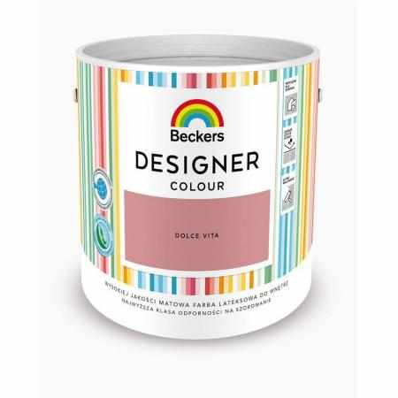 SAMCHEM Beckers DESIGNER DOLCE VITA 2.5L Beckers Farby Beckers DESIGNER DOLCE VITA 2.5L - lateksowa dobrze zmywalna farba o 