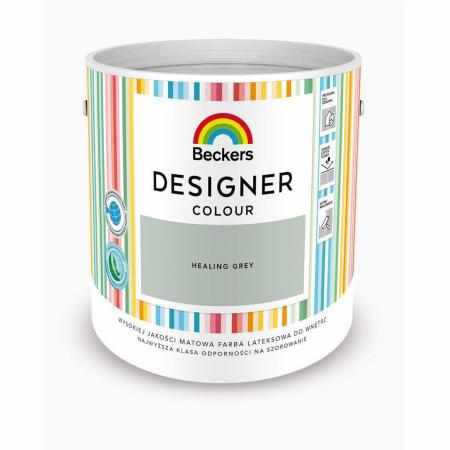 SAMCHEM Beckers DESIGNER HEALING GREY 2.5L Beckers Farby Beckers DESIGNER HEALING GREY 2.5L - lateksowa dobrze zmywalna farb