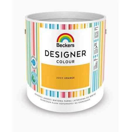 SAMCHEM Beckers DESIGNER JUICY ORANGE 2.5L Beckers Farby Beckers DESIGNER JUICY ORANGE 2.5L - lateksowa dobrze zmywalna farb