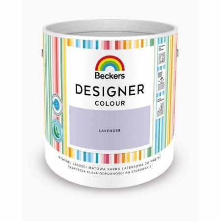 SAMCHEM Beckers DESIGNER LAVENDER 2.5L Beckers Farby Beckers DESIGNER LAVENDER 2.5L - lateksowa dobrze zmywalna farba o mato