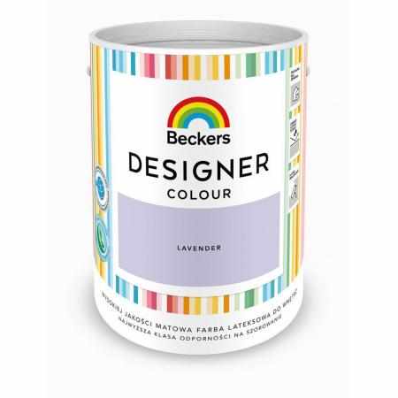 SAMCHEM Beckers DESIGNER LAVENDER 5L Beckers Farby Beckers DESIGNER LAVENDER 5L - lateksowa dobrze zmywalna farba o matowym 
