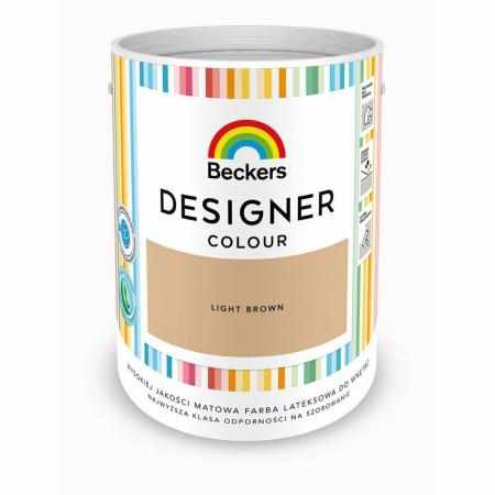 SAMCHEM Beckers DESIGNER LIGHT BROWN 5L Beckers Farby Beckers DESIGNER LIGHT BROWN 5L - lateksowa dobrze zmywalna farba o ma