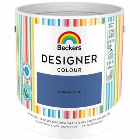 SAMCHEM Beckers DESIGNER MARINA BLUE 2.5L Beckers Farby Beckers DESIGNER MARINA BLUE 2.5L - lateksowa dobrze zmywalna farba 