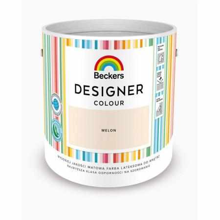 SAMCHEM Beckers DESIGNER MELON 2.5L Beckers Farby Beckers DESIGNER MELON 2.5L - lateksowa dobrze zmywalna farba o matowym wy