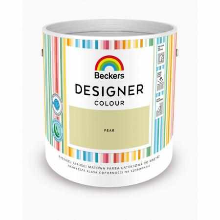 SAMCHEM Beckers DESIGNER PEAR 2.5L Beckers Farby Beckers DESIGNER PEAR 2.5L - lateksowa dobrze zmywalna farba o matowym wyko