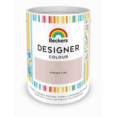 SAMCHEM Beckers DESIGNER POWDER PINK 5L Beckers Farby Beckers DESIGNER POWDER PINK 5L - lateksowa dobrze zmywalna farba o ma