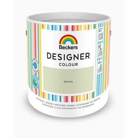 SAMCHEM Beckers DESIGNER SALVIA 2.5L Beckers Farby Beckers DESIGNER SALVIA 2.5L - lateksowa dobrze zmywalna farba o matowym 