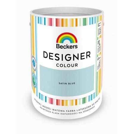 SAMCHEM Beckers DESIGNER SATIN BLUE 5L Beckers Farby Beckers DESIGNER SATIN BLUE 5L - lateksowa dobrze zmywalna farba o mato