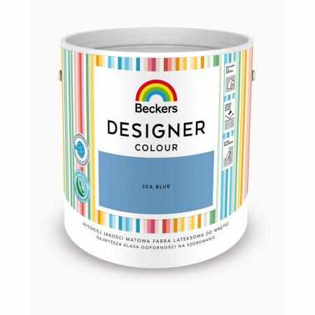 SAMCHEM Beckers DESIGNER SEA BLUE 2.5L Beckers Farby Beckers DESIGNER SEA BLUE 2.5L - lateksowa dobrze zmywalna farba o mato