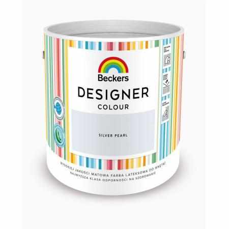 SAMCHEM Beckers DESIGNER SILVER PEARL 2.5L Beckers Farby Beckers DESIGNER SILVER PEARL 2.5L - lateksowa dobrze zmywalna farb