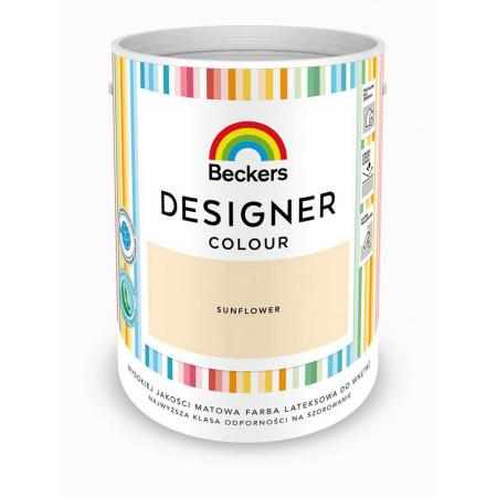 SAMCHEM Beckers DESIGNER SUNFLOWER 5L Beckers Farby Beckers DESIGNER SUNFLOWER 5L - lateksowa dobrze zmywalna farba o matowy