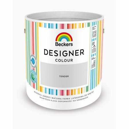 SAMCHEM Beckers DESIGNER TENDER 2.5L Beckers Farby Beckers DESIGNER TENDER 2.5L - lateksowa dobrze zmywalna farba o matowym 