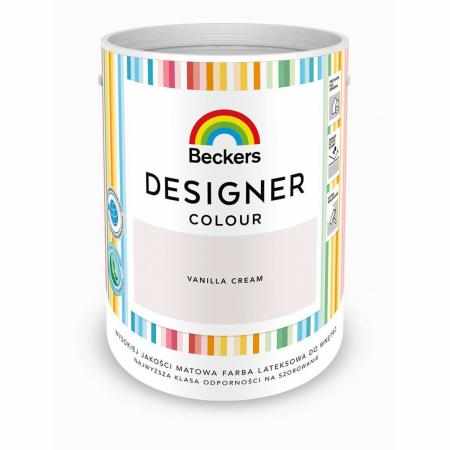 SAMCHEM Beckers DESIGNER VANILLA CREAM 5L Beckers Farby Beckers DESIGNER VANILLA CREAM 5L - lateksowa dobrze zmywalna farba 