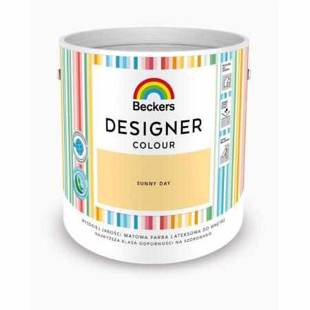 SAMCHEM Beckers DESIGNER SUNNY DAY 2.5L Beckers Farby Beckers DESIGNER SUNNY DAY 2.5L - lateksowa dobrze zmywalna farba o ma