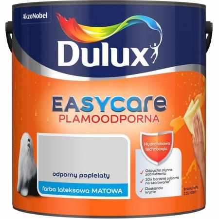 SAMCHEM ODPORNY POPIELATY 2.5L DULUX EASYCARE DULUX Farby ODPORNY POPIELATY 2.5L DULUX EASYCARE Wydajność: 14 m2/LCzas schni