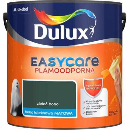 SAMCHEM ZIELEŃ BOHO 2.5L DULUX EASYCARE DULUX Farby ZIELEŃ BOHO 2.5L DULUX EASYCARE Wydajność: 14 m2/LCzas schnięcia: 2 HApl