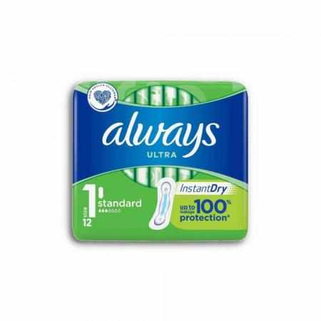 SAMCHEM ALWAYS ULTRA STANDARD PODPASKI 12 SZT ALWAYS Strona główna ALWAYS ULTRA STANDARD PODPASKI 12 SZT