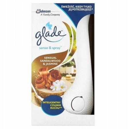 SAMCHEM GLADE SENSE & SPRAY SENSUAL SANDALWOOD & JASMINE AUTOMATYCZNY ODŚWIEŻACZ POWIETRZA 18 ML GLADE Strona główna GLADE O