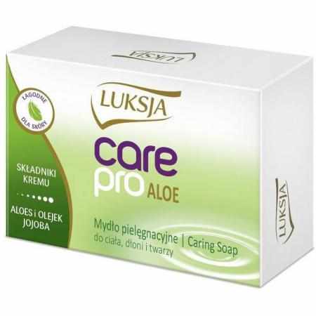 SAMCHEM LUKSJA MYDŁO CARE PRO ALOE OLEJ JOJOBA 100G Luksja Mydła toaletowe LUKSJA MYDŁO CARE PRO ALOE OLEJ JOJOBA 100G