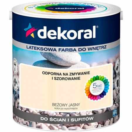SAMCHEM AKRYLIT W BEŻOWY JASNY 2.5L DEKORAL Farby AKRYLIT W / MOC KOLORU BEŻOWY JASNY 2.5LW 2021 roku seria kolorowych farb SAMCHEM AKRYLIT W BEŻOWY JASNY 2.5L DEKORAL Farby AKRYLIT W / MOC KOLORU BEŻOWY JASNY 2.5LW 2021 roku seria kolorowych farb