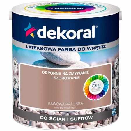 SAMCHEM AKRYLIT W KAWOWA PRALINKA 2.5L DEKORAL Farby AKRYLIT W / MOC KOLORU KAWOWA PRALINKA 2.5LW 2021 roku seria kolorowych