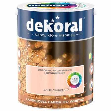 SAMCHEM AKRYLIT W LATTE MACCHIATO 5L DEKORAL Farby AKRYLIT W / MOC KOLORU LATTE MACCHIATO 5LW 2021 roku seria kolorowych far SAMCHEM AKRYLIT W LATTE MACCHIATO 5L DEKORAL Farby AKRYLIT W / MOC KOLORU LATTE MACCHIATO 5LW 2021 roku seria kolorowych far