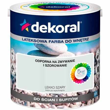 SAMCHEM AKRYLIT W LEKKO SZARY 2.5L DEKORAL Farby AKRYLIT W / MOC KOLORU LEKKO SZARY 2.5LW 2021 roku seria kolorowych farb Ak