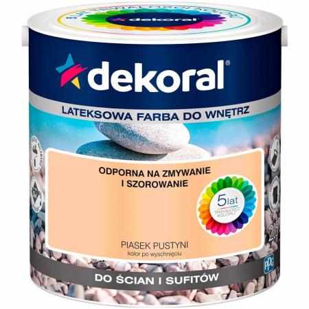 SAMCHEM AKRYLIT W PIASEK PUSTYNI 2.5L DEKORAL Farby AKRYLIT W / MOC KOLORU PIASEK PUSTYNI 2.5LW 2021 roku seria kolorowych f