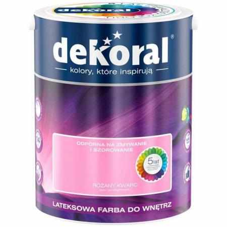 SAMCHEM AKRYLIT W RÓŻANY KWARC 5L DEKORAL Farby AKRYLIT W / MOC KOLORU RÓŻANY KWARC 5LW 2021 roku seria kolorowych farb Akry