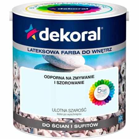 SAMCHEM AKRYLIT W ULOTNA SZAROŚĆ 2.5L DEKORAL Farby AKRYLIT W / MOC KOLORU ULOTNA SZAROŚĆ 2.5LW 2021 roku seria kolorowych f