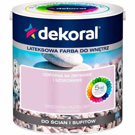 SAMCHEM AKRYLIT W WRZOSOWY PASTELOWY 2.5L DEKORAL Farby AKRYLIT W / MOC KOLORU WRZOSOWY PASTELOWY 2.5LW 2021 roku seria kolo