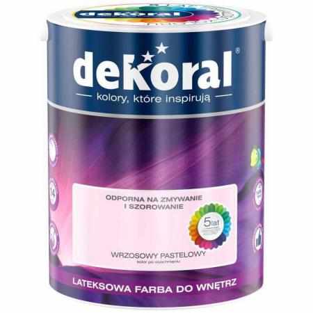 SAMCHEM AKRYLIT W WRZOSOWY PASTELOWY 5L DEKORAL Farby AKRYLIT W / MOC KOLORU WRZOSOWY PASTELOWY 5LW 2021 roku seria kolorowy