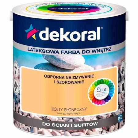 SAMCHEM AKRYLIT W ŻÓŁTY SŁONECZNY 2.5L DEKORAL Farby AKRYLIT W / MOC KOLORU ŻÓŁTY SŁONECZNY 2.5LW 2021 roku seria kolorowych SAMCHEM AKRYLIT W ŻÓŁTY SŁONECZNY 2.5L DEKORAL Farby AKRYLIT W / MOC KOLORU ŻÓŁTY SŁONECZNY 2.5LW 2021 roku seria kolorowych