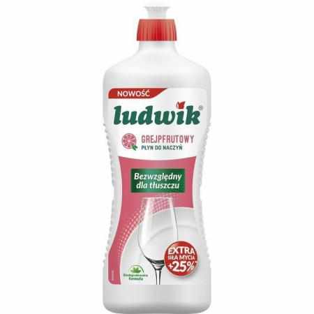 SAMCHEM LUDWIK PŁYN DO MYCIA NACZYŃ GREJPFRUTOWY 900G Ludwik Płyny do naczyń Płyn do mycia naczyń Ludwik posiada bardzo dobr