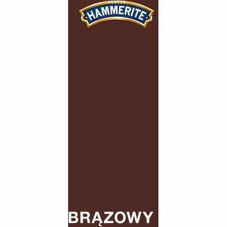 SAMCHEM HAMMERITE 0.7L MATOWY BRĄZOWY Hammerite Emalie do metalu, drewna i betonu. Emalia antykorozyjna bezpośrednio na rdzę