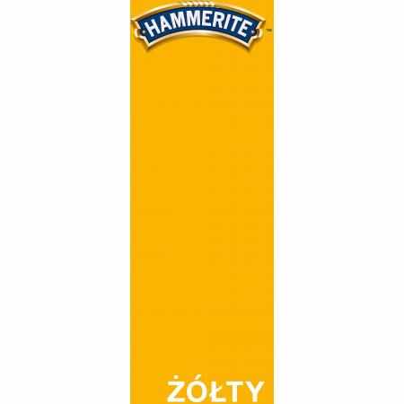 SAMCHEM HAMMERITE 0.25L POŁYSK ŻÓŁTY Hammerite Emalie do metalu, drewna i betonu. Emalia antykorozyjna bezpośrednio na rdzę:
